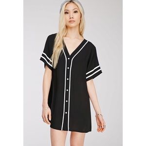 ⭐️ Forever 21 Long Baseball Jersey T-Shirt Dress
